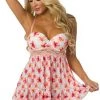 Velvet Kitten Garden Party Babydoll Set