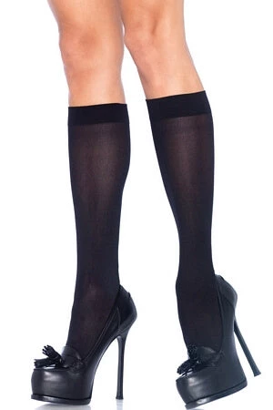 Leg Avenue Opaque Nylon Knee Highs 2 Leg Avenue Opaque Nylon Knee Highs