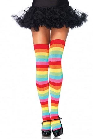 Leg Avenue Rainbow Bright Thigh Highs 1 Leg Avenue Rainbow Bright Thigh Highs