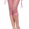 Leg Avenue Footless Industrial Net Tights Light Pink Leggings