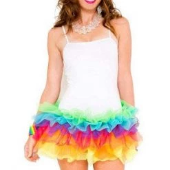 Sky Hosiery Inc. Rainbow Tutu Dress Festival Wear
