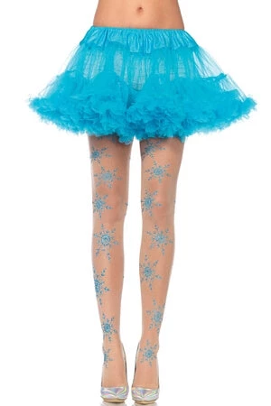 Leg Avenue Holiday & Christmas Glitter Snowflake Pantyhose 1 Leg Avenue Holiday & Christmas Glitter Snowflake Pantyhose