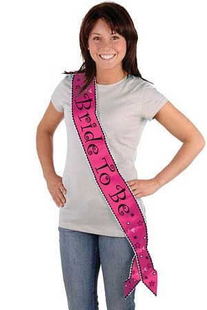 Eldorado Satin Bride-to-Be Sash Accessories 1 Eldorado Satin Bride-to-Be Sash Accessories