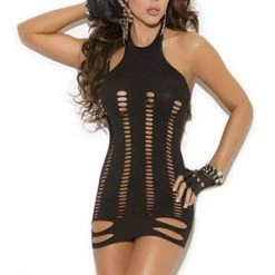Elegant Moments Exotic Dark Desire Mini Dress