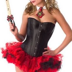 Velvet Kitten Black And Red Layered Chiffon Tutu $9.99 Costumes