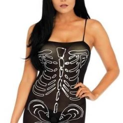 Leg Avenue Costumes Nylon Skeleton Bodystocking