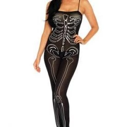 Leg Avenue Costumes Nylon Skeleton Bodystocking
