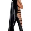 Forplay Costumes Black Metallic Hooded Cape