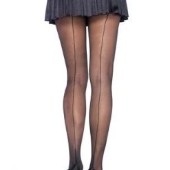 Leg Avenue Sheer Cuban Heel Backseam Pantyhose