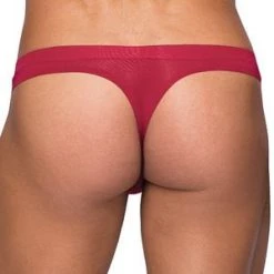Male Power Wine Sheer Sleek Thong