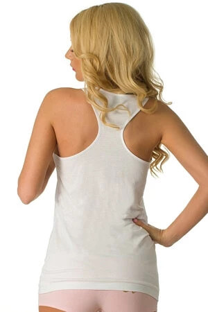 White/Pink Diva Tank Top Clearance 3 White/Pink Diva Tank Top Clearance