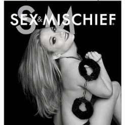 Eldorado Accessories Furry Handcuffs-Black