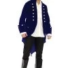Leg Avenue Mens Long Velvet Coat