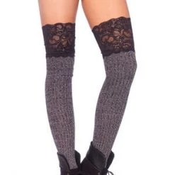 Leg Avenue Ribbed Knit Knee Slouch Socks