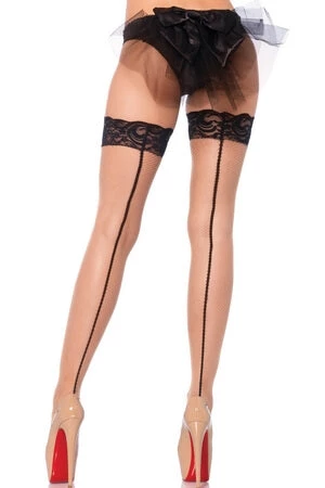 Leg Avenue Backseam Fishnet Stay Ups 2 Leg Avenue Backseam Fishnet Stay Ups