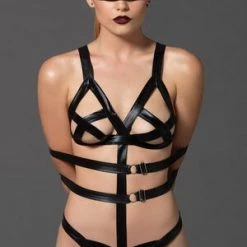 Leg Avenue Desired Love Crotchless Teddy