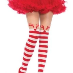 Leg Avenue Hosiery Rudolph Striped Pantyhose