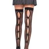 Leg Avenue Hosiery Bow Backseam Thigh Highs