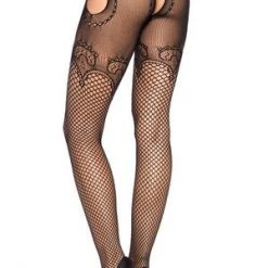 Leg Avenue Duchess Lace Suspender Hose Hosiery