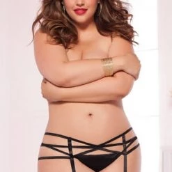 Seven 'til Midnight Plus Size Hosiery Queen Strap In Garter Belt