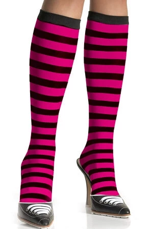 Leg Avenue Striped Knee Highs Hosiery 2 Leg Avenue Striped Knee Highs Hosiery