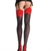 Leg Avenue Hosiery Stocking With Backseam & Cuban Heel