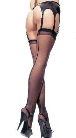 Leg Avenue Sheer Stockings W/ Backseam 1 Leg Avenue Sheer Stockings W/ Backseam