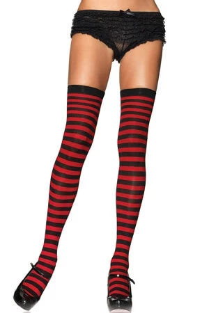 Leg Avenue Nylon Striped Stockings Hosiery 3 Leg Avenue Nylon Striped Stockings Hosiery