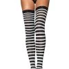 Leg Avenue Nylon Striped Stockings Hosiery