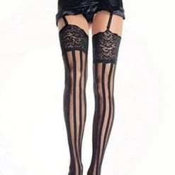 Leg Avenue Hosiery Vertical Striped Stockings