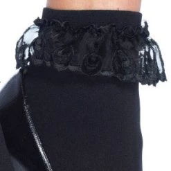Leg Avenue School Girl Anklets With Lace Ruffle