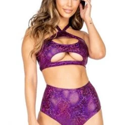 Roma Costume New Items Purple High-Waisted Shorts