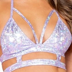 Roma Costume Lavender Strappy Triangle Top