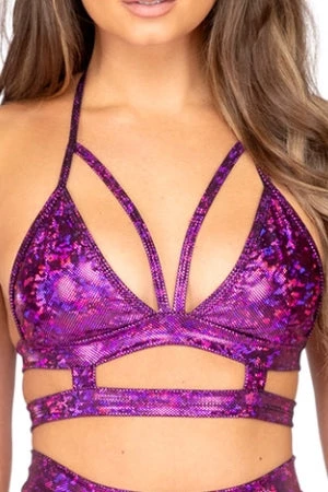 Roma Costume New Items Purple Strappy Triangle Top 2 Roma Costume New Items Purple Strappy Triangle Top