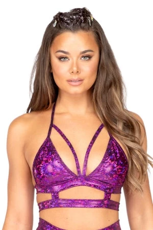 Roma Costume New Items Purple Strappy Triangle Top 1 Roma Costume New Items Purple Strappy Triangle Top