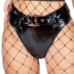 Roma Costume Two Piece Latex High-Waisted Shorts With Belt New Items
