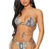 Forplay Saint Kitts Reptile Print Bikini Set