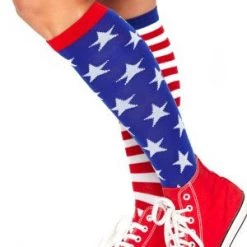 Leg Avenue Stars And Stripes Knee High Socks