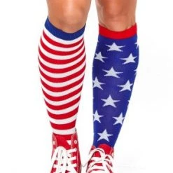 Leg Avenue Stars And Stripes Knee High Socks