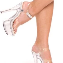 Ellie Shoes 6 Inch Clear Platform Sandal Accessories