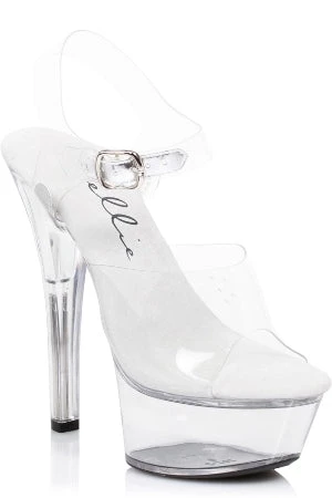 Ellie Shoes 6 Inch Clear Platform Sandal Accessories 2 Ellie Shoes 6 Inch Clear Platform Sandal Accessories