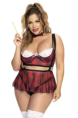 Espiral Plus Sexy School Girl Costume Plus Size 1 Espiral Plus Sexy School Girl Costume Plus Size