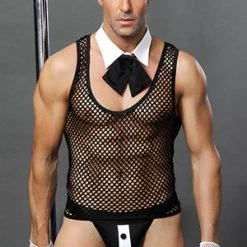 Velvet Kitten Men's Fishnet Tuxedo