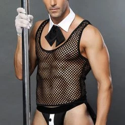 Velvet Kitten Men's Fishnet Tuxedo