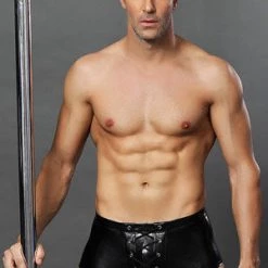 Velvet Kitten Men's Faux Leather And Latex Boxer Briefs