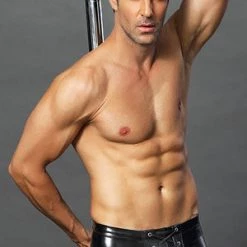 Velvet Kitten Men's Faux Leather And Latex Boxer Briefs