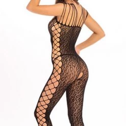 Rene Rofe Animal Crotchless Bodystocking Lingerie