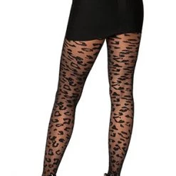 Leg Avenue Hosiery Sheer Leopard Tights