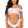 Leg Avenue Trending Sellers Lace Ruffle Lingerie Set