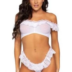 Leg Avenue Trending Sellers Lace Ruffle Lingerie Set